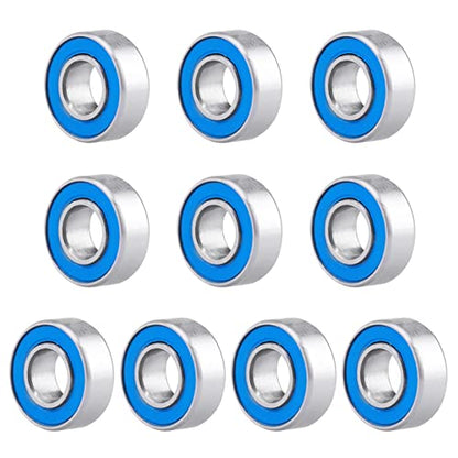 RC Ball Bearings RC Wheel Hub Bearings Double Rubber Sealed Compatible with Traxxas Slash Rustler Stampede 4x4 VXL 4-Tec 2.0 Replace Part 5116 (10-Pack) (5x11x4mm) - size: 5x11x4mm