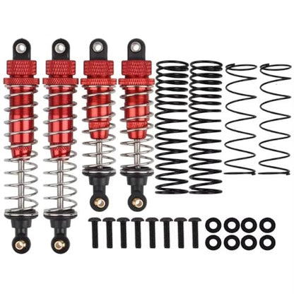 Rc Dampers Spare Parts Compatible with Tamiya for Buggy for TT02B DT02 DF02 1/10 RC Car Upgrade Replacement Parts Aluminum Alloy Shock Absorber - color: Red
