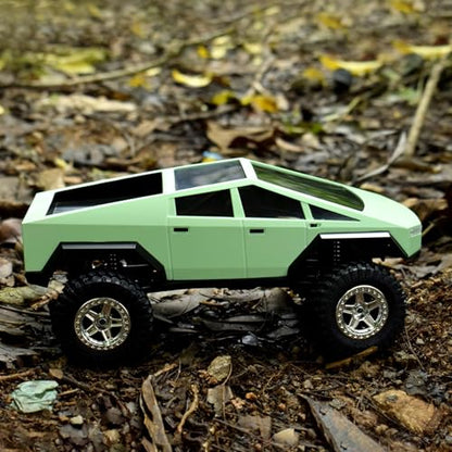 RC Car Shell Pickup Hard Body Shell with Front Rear Bumpers for TRX4M Bronco Defender 1/18 RC Crawler Chassis (Olive Green) - color: Olive Green