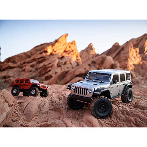 Axial RC Truck SCX6 Jeep JLU Wrangler 1/6 4WD Rock Crawler RTR, Silver | AXI05000T2, Batteries and Charger Not Included - color: Silver
