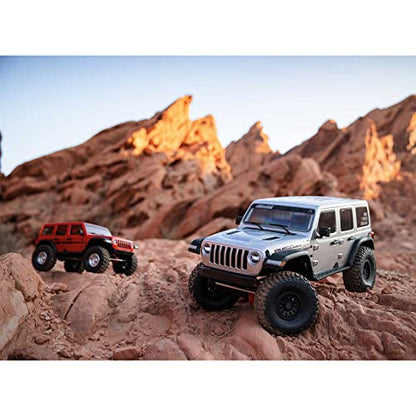 Axial RC Truck SCX6 Jeep JLU Wrangler 1/6 4WD Rock Crawler RTR, Silver | AXI05000T2, Batteries and Charger Not Included - color: Silver