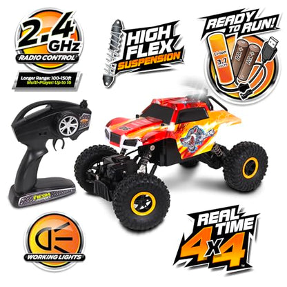 NKOK Mean Machines Jackal Rock Crawler; High Flex Suspension System; 4x4 Powerhouse; Dominate Any Terrain - style: Jackal