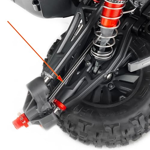RCLIONS Spring Steel Front Drive Shaft CVD Dogbone Joint for 1/8 ARRMA KRATON 6S V6 V4 V5 BLX 4WD Speed Monster Car