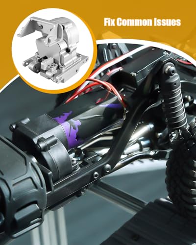 Dual Speed Transmission 15.7:1 and 56.6:1 | Fit for TRAXXAS TRX4M Defender Bronco K10 F150 1/18 RC Crawlers Silver