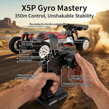VoleRusher 2026 Upgraded 1/10 RC Cars for Adults, 4WD Brushless Truck, 1001 | RC Cars 1/10 Jaibaile 1001, Gyro 4WD Remote Control Monster Truck, 70+KM/H High Speed Off Road, RTR, Gifts for Men Boys