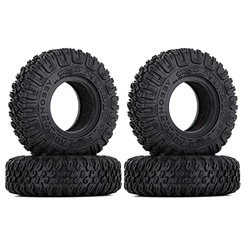 1.55 inch Tires Rubber Tyres for 1:10 RC Crawler Car D90 TF2 Tamiya CC01 LC70 MST JIMNY 90069 (85mm) - color: 85mm