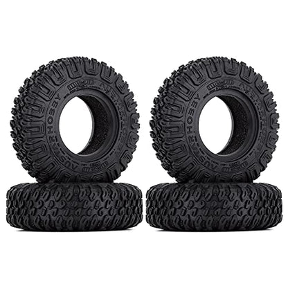 1.55 inch Tires Rubber Tyres for 1:10 RC Crawler Car D90 TF2 Tamiya CC01 LC70 MST JIMNY 90069 (85mm) - color: 85mm