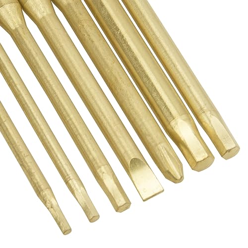 7 in 1 Mini Portable Screwdriver Hex Driver 1.3 1.5 2.0 2.5 3.0mm 0#+ 1#- Hex Key RC Screw Driver Repair Tool for 1/16 1/12 1/14 1/10 RC Cars (Gold) - color: Gold