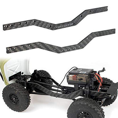RC-Hub 2Pcs Carbon Fiber Frame Rails Left & Right Frame Chassis for 1/24 Axial SCX24 AXI90081 AXI00001 AXI00002 AXI00004 RC Crawler Car