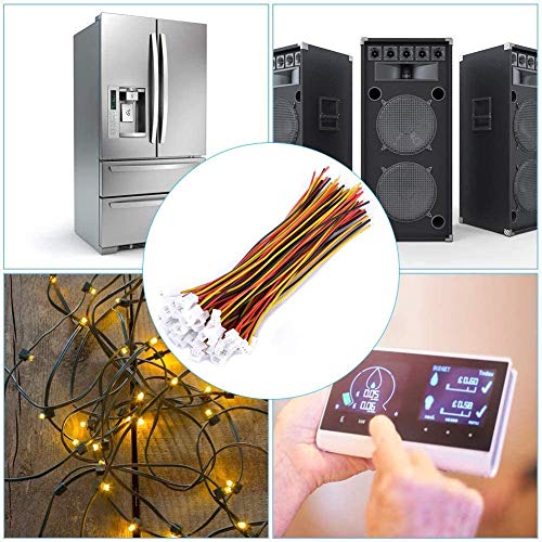 20 Sets Jst 2.0 Ph 4 Pin Connector Plug, Include 10 Sets Mini 4 Pin Jst Ph2.0 Connector Plug Female with 150mm Cable Wire & 10 Piece Male Micro Jst Ph2.0mm 4Pin Connector Plug - size: JPH-2.0-4P-F-M-2-20pcs