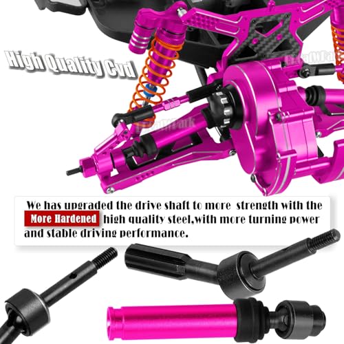 RC Upgrades Part for 1/10 Rustler Stampede (VXL) 2WD,A-Arm,Shock,Drive Shaft,Caster Block,Steering Blocks,Stub Axle Carriers,Steering Bellcranks,Links,Shock Tower,Front Bulkhead,Pink - color: Pink - (Rc Upgrades)