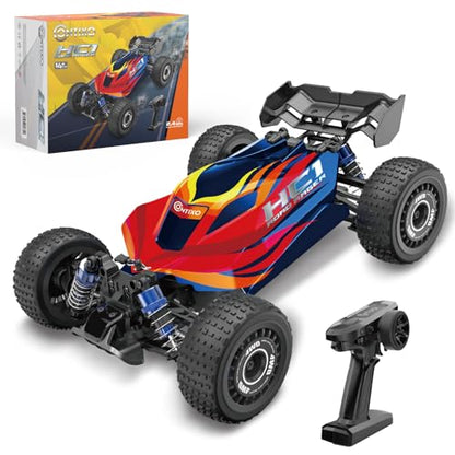 Contixo 1:16 Fast Remote Control Car, HC1 RC Truck with Brushless Motor, 39KMH 4x4 Offroad, Metal Oil-Filled Shocks, All-Terrain 2.4GHz RC Crawler for Adults & Boys