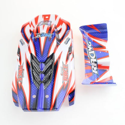 Plastic RC Car Shell Cover Replacement RC Parts for WLtoys 124008 1/12 4WD RC Car - color: Car Shell