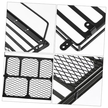 PartyKindom Car Roof Luggage Bracket Durable Crawler Storage Shelf Carrier for Simulation Accessories Lightweight Design for Easy Installation Black - size: 22.8X14.1cm