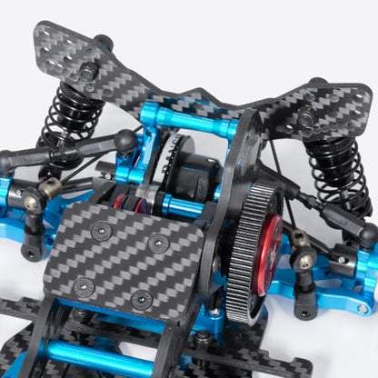 Alloy & Carbon RC Chassis Frame Kit Upgrades | For 1/10 Sakura D5 Mini+MR, RC Flat Road Drift Car