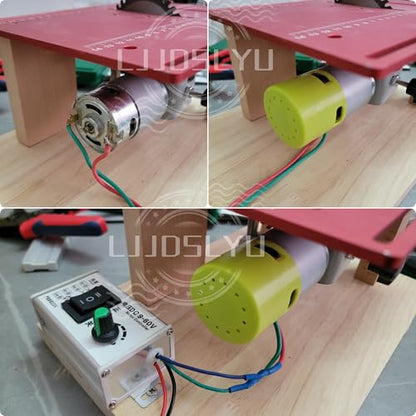 895 DC Motor, 12V 24V 7500-15000rpm Ball Bearing Large Torque High Speed Double Shaft Motor High Power Low Noise Motor for Circular Saw DIY Drill - style: 895 motor