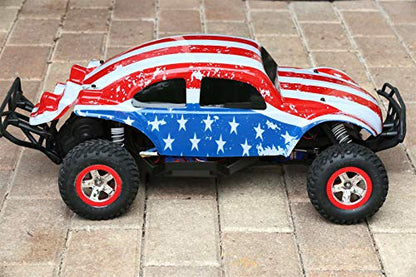 SummitLink Custom Body Flag Strip Style Compatible for 1/10 Scale RC Car or Truck (Truck not Included) SSB-FP-01