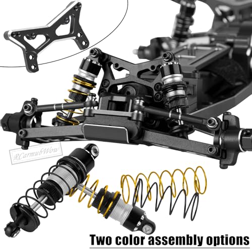RC Upgrades Part for L0S1 1/24 Micro-B,1/28 Micro-T,Driveshafts,Shocks,Shock Towers,A Arms,Caster Blocks,Steering Block,Stub Axle Carriers,Turnbuckles,Bearing & Screw Set,Black - color: Black(1set)