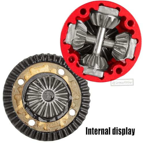 RC F/R Diff 43t &10t Input Gear Upgrades Part for 1/8 Kraton/Outcast/Talion 6S BLX EXB,Notorious 6S BLX,1/7 Mojave 6S BLX EXB,BigRock/Fireteam 6S BLX,Replace ARA310990 ARA310979,Red - color: Red(1set)