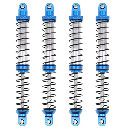 4Pcs Metal Shock Absorbers Oil Damper Adjustable RC Crawler Shock RC Damper Springs Compatible With 1/10 Axial SCX10 II 90046 Traxxas TRX4 RC4WD D90 TRX6 Redcat Gen 8 RC Crawler Car(120MM) - size: 120MM