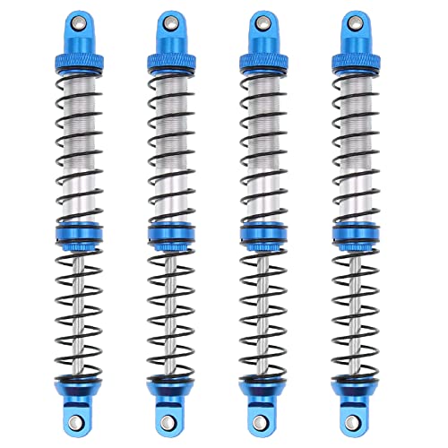 4Pcs Metal Shock Absorbers Oil Damper Adjustable RC Crawler Shock RC Damper Springs Compatible With 1/10 Axial SCX10 II 90046 Traxxas TRX4 RC4WD D90 TRX6 Redcat Gen 8 RC Crawler Car(120MM) - size: 120MM
