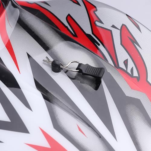 HobbyPark 50pcs Universal RC Car Body Clips w/Pull Tabs R Pins for 1/10 Scale Traxxas Arrma Axial Losi & 1/8 Redcat HPI HSP Exceed Truck Buggy Shell Replacement Parts - size: 1.4mm Rod Silver Clips and Tabs