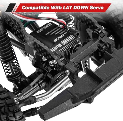 INJORA LCG Carbon Fiber Chassis Frame Kit with Battery Tray for 1/18 TRX4M - size: B