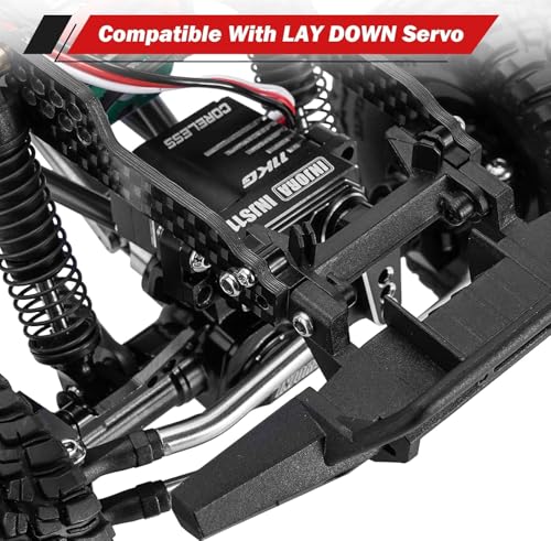 INJORA LCG Carbon Fiber Chassis Frame Kit with Battery Tray for 1/18 TRX4M - size: B