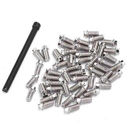 RC Screw Kit, Durable Stainless Steel M3 Screws, 50Pcs Beadlock Wheel Fasteners for RC Enthusiasts Off-Road Crawling and Maintenance