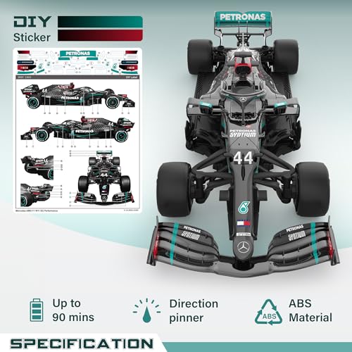 Voltz Toys Authentic Licensed 1:18 Mercedes-Benz F1 W11 Remote Control Car - F1 Collection RC car Series for Kids and Adults - 2.4GHz RC Car for Gift (1:18 Mercedes-Benz F1 W11) - color: 1:18 Mercedes-benz F1 W11