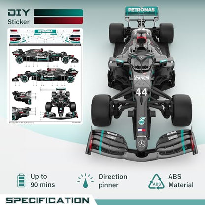 Voltz Toys Authentic Licensed 1:18 Mercedes-Benz F1 W11 Remote Control Car - F1 Collection RC car Series for Kids and Adults - 2.4GHz RC Car for Gift (1:18 Mercedes-Benz F1 W11) - color: 1:18 Mercedes-benz F1 W11