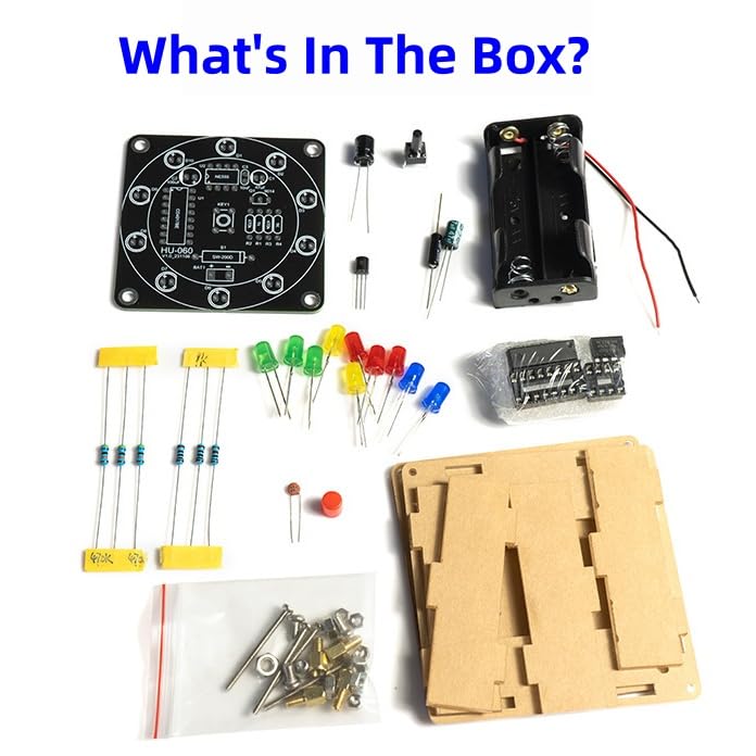 DIY Lucky Wheel Soldering Practice kit, Complete Soldering Project kit with Components, PCB & Enclosure, Perfect for Electronics Enthusiasts & Beginners,Advanced Version
