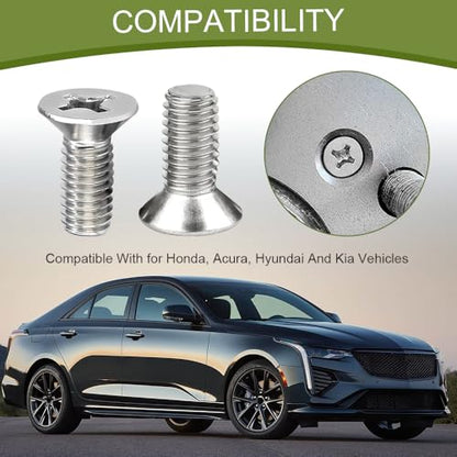 Stainless Steel Brake Disc Rotor Screws, Brake Rotor Bolt, 16PCS | 93600-06014-0H Car Hardware Bolts Screw Kit, Retaining Screws for Front and Rear, Car Accessories, Fit Most Cars