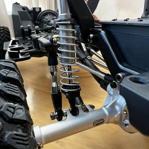 RCQQPS Metal Rear Sway Bar Anti-roll Set for 1/10 Axial Wraith RR10 Yeti Rock Crawler Car (Black)
