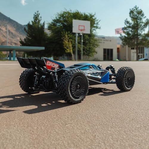 ARRMA Typhon GROM 4X4 223S BLX Brushless RC Buggy, RTR, Blue | Small Scale, DSC, Battery & Charger Included, ARA2306ST2 - color: Blue