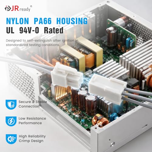 JRready Molex Mini-Fit Jr Pin Connector Kit Dual Row 4.2mm Pitch 2-8Pin Housing Plug with Molex Pin Extractor ACTCRH6A02 - size: 2-4-6-8 Pin with Pin Removal Tool