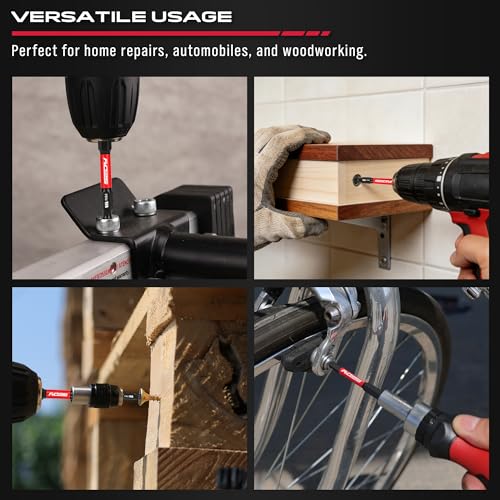 23-Piece Magnetic Hex Head Allen Wrench Drill Bit Set with 2.4" Impact Bit Holder, 1/4" Hex Shank Hex Bits, SAE & Metric Hex Screwdriver Bit Set, S2 Steel Allen Key, Mechanic Home Repair - style: 23 PCS New Version