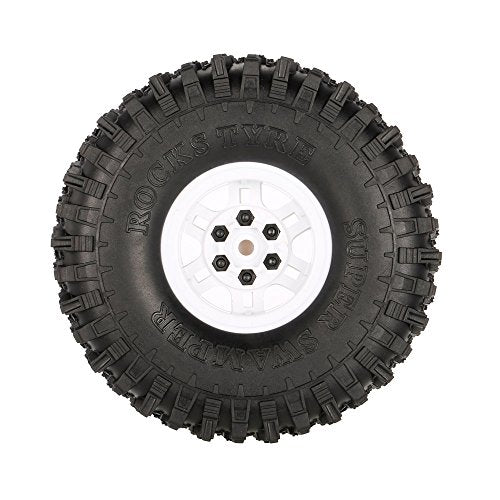 Goolsky 4Pcs AUSTAR AX-5020C 1.9 Inch 120mm Tires with Hub for 1/10 Traxxas Redcat SCX10 AXIAL RC4WD TF2 Rock Crawler
