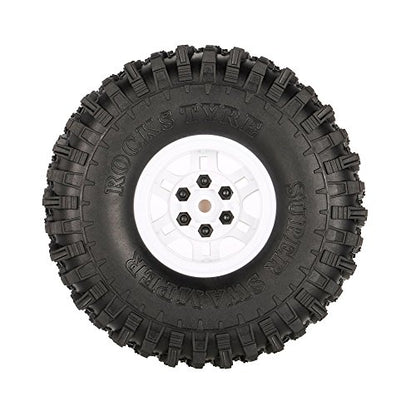 Goolsky 4Pcs AUSTAR AX-5020C 1.9 Inch 120mm Tires with Hub for 1/10 Traxxas Redcat SCX10 AXIAL RC4WD TF2 Rock Crawler