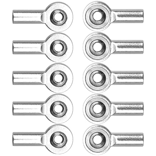 10Pack Vgoohobby Aluminum M2 Link Rod Tie Rod End,M2.0 Ball Joint 15mm Linkage Ball Head Holder Compatible with Tamiya Mini 4WD HSP RC Car Model Boat (Silver) - color: Silver