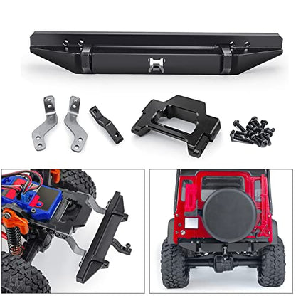 SWX Metal Rear Bumper for TRX4M Defender 1/18 Crawler | Metal Rear Bumper, Bumper Bar, TRX4M, Defender, 1/18 Crawler, Alloy - size: Rear