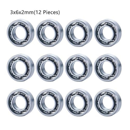 Double Rubber Seal for WPL C14 C24 C34 C44 for MN D90 for MN-90 MN99S rc Car Sealed Bearings Upgrade Parts 12PCS Ball Bearing Set