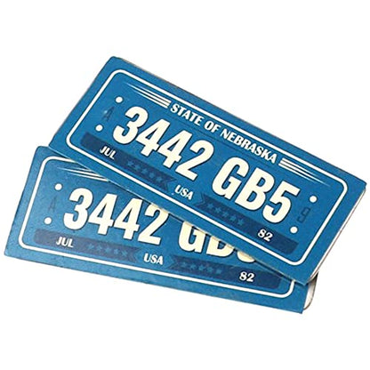 2PCS HIRCQOO Metal RC Car License Plate Decorations Accessories Compatible with Traxxas TRX-4 Tamiya CC01 Axial SCX10 D90 1/10 RC Crawler Car (3442GB5) - style: 3442GB5