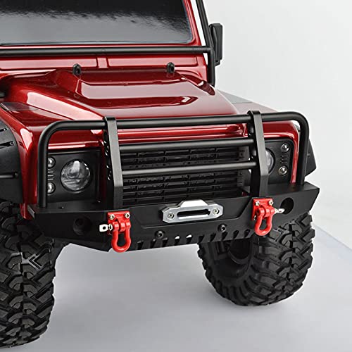 Metal Front Rear Bumper with LED Lights, for SCX10II 90046 1/10 RC Crawler Car
