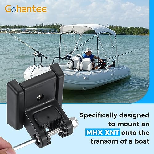7400931 Transducer Bracket, Mounting Plate Compatible with MHX XNT XHS | Model Transducers for Fishfinder Sensors Transom Mounting Plate Transom Mounting Hardware Kit Transducer Mount