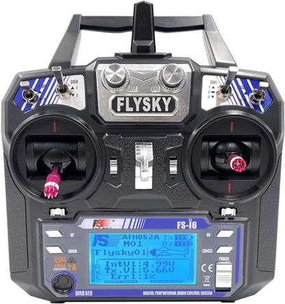DTXMX Flysky FS-i6 RC Transmitter and Receiver FS-iA6 6CH for RC Fixed Wing | 6 Channels 2.4GHz AFHDS2A Radio Control System for RC Fixed Wing Glider Quadcopter (Model_2)
