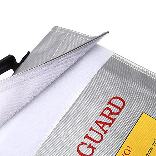 Lipo Battery Portable Fireproof Explosion-Proof Safety Bag Fire Resistant 240x65x180MM for RC Lipo Battery Gaoneng ZOP TATTU