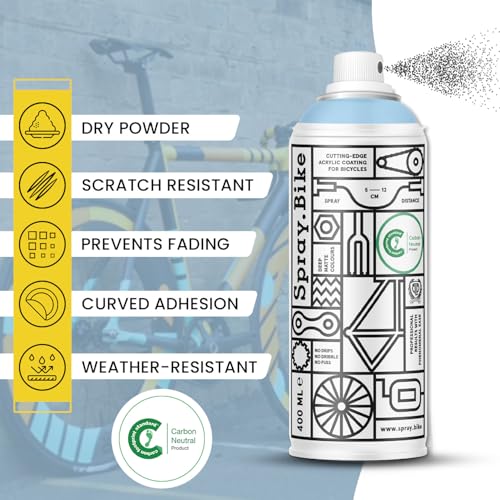 Spray.Bike Spray Paint - Coldharbour Lane (Sky Blue) | Designed Mainly for Bicycles | Multi-Use Acrylic Spray Paint for Metal, Plastic | High Coverage Bike Paint, 400ml - color: Coldharbour Lane