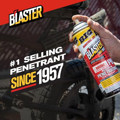 PB Blaster Penetrating Oil Spray, Big Shot 18 oz Aerosol Cans (6-Pack) – Rust Remover & Bolt Loosener for Stuck Nuts, Bolts & Rusted Parts – Penetrating Catalyst for Automotive & Mechanical Use - size: 18oz (6 Pack)