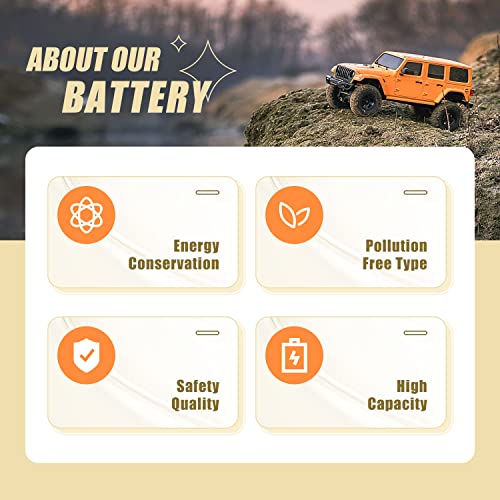 GOLDBAT 4200mAh 7.2V NiMH RC Battery with Tamiya Connector for for RC Evader BX Car Truck Truggy Buggy Tank Car Racing.